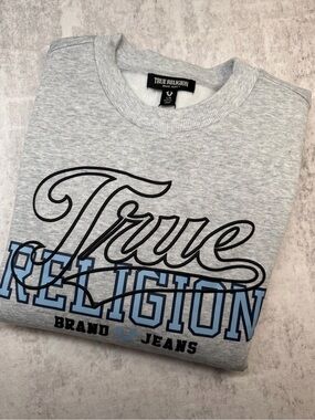 True Religion Women’s Sporty Pullover Crew NWT Streetwear Y2K Sz L
